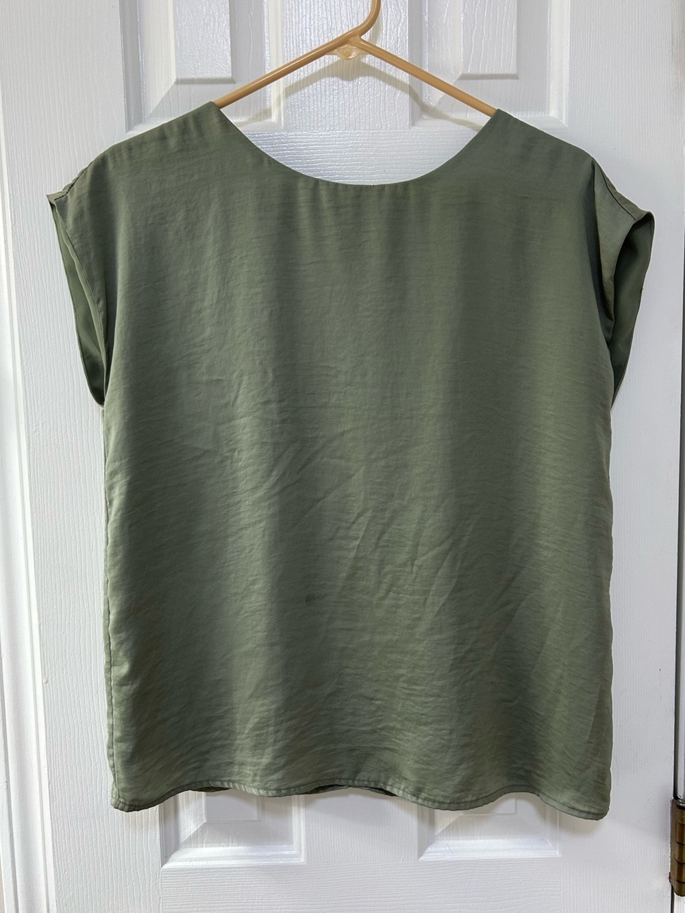 Forever 21 Olive Green Cap Sleeve Blouse